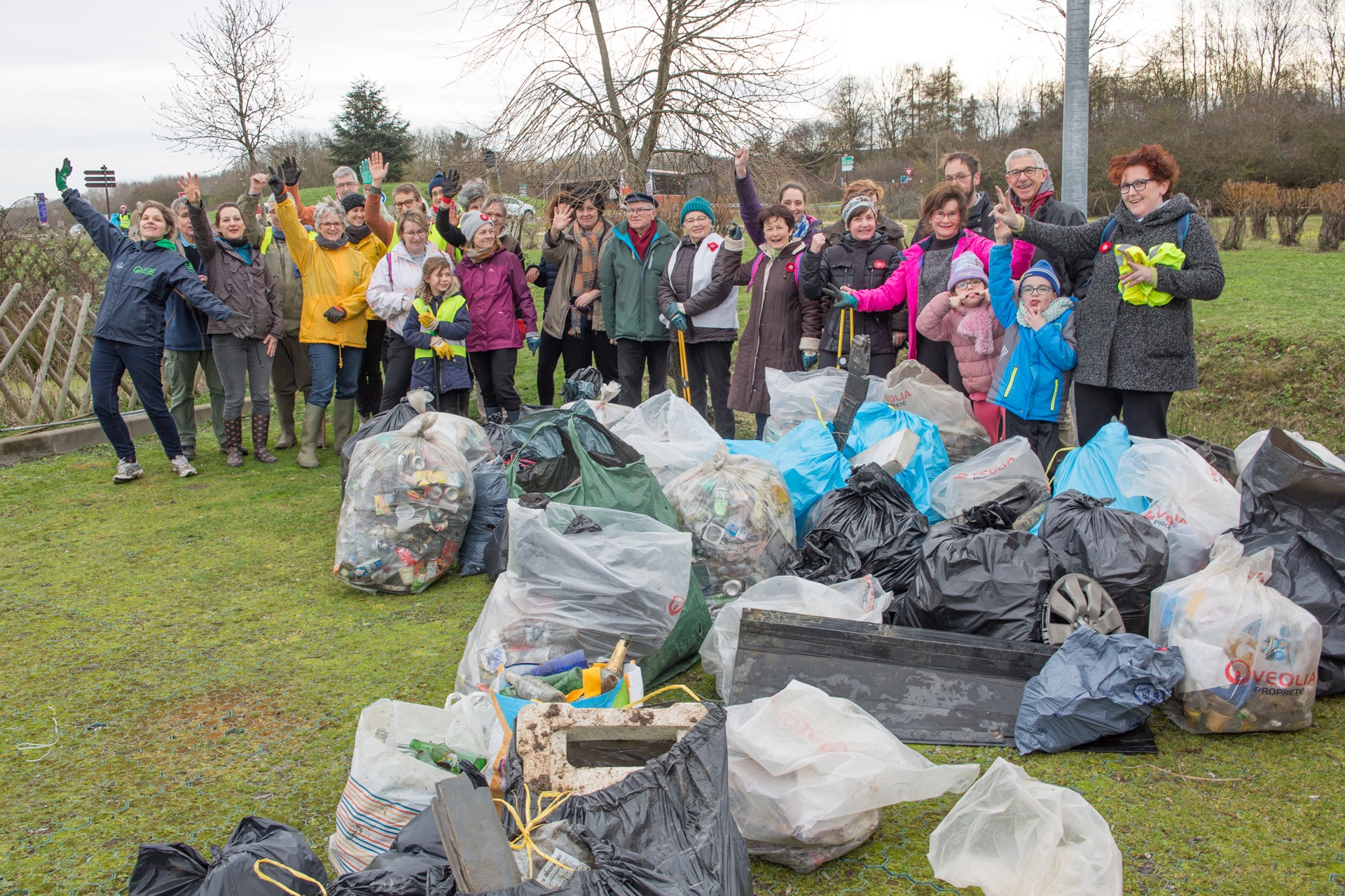 Ramassage des déchets du 09 février 2020 autour de l’Intermarché Combs la Ville