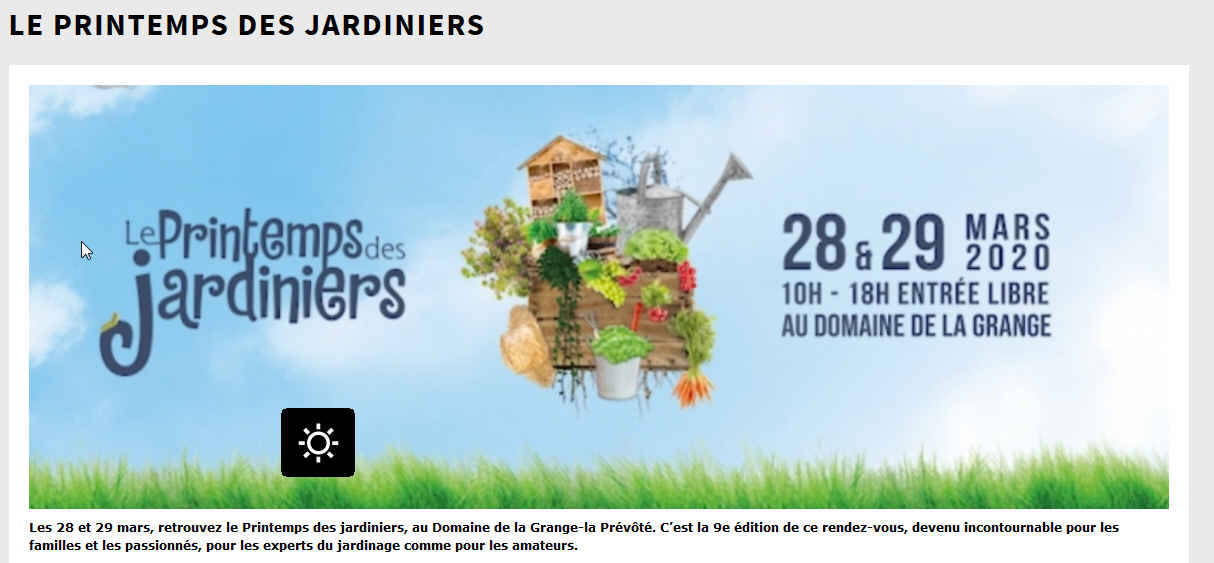 Le printemps des jardiniers est annulé