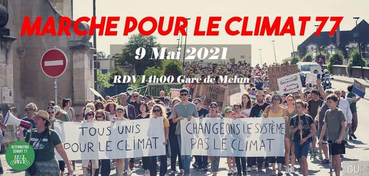 Marche pour le climat dimanche 9 mai 2021 à Melun